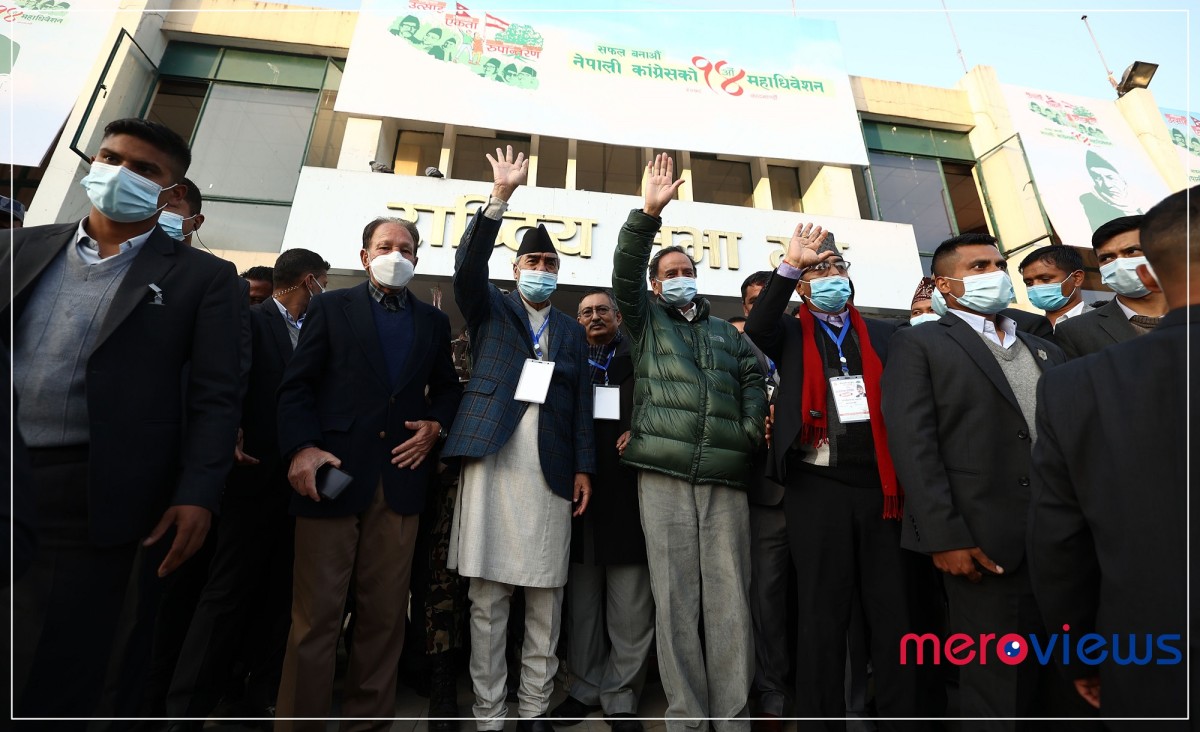 कांग्रेस सभापतिमा देउवासहित ६ जनाकाे उम्मेदवारी (तस्वीर)