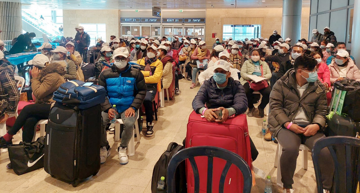 रोजगारीका लागि इजरायल पुगेका नेपाली श्रमिकलाई दूतावासको स्वागत