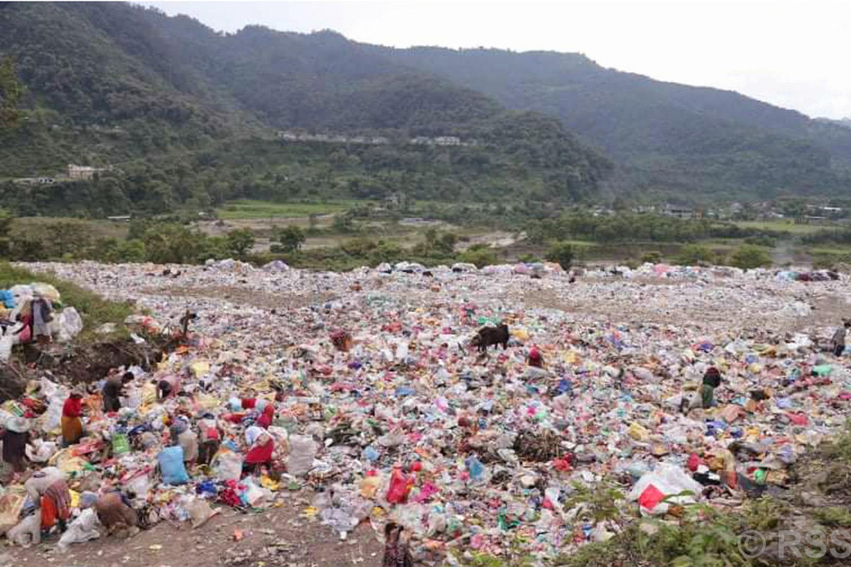 ‘ल्याण्डफिल साइट’ले गर्दा पाेखरा अन्तरराष्ट्रिय विमानस्थल असुरक्षित