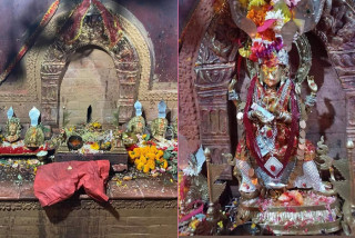 बालकुमारी मन्दिरबाट हराएको मूर्ति खुमलटारमा भेटियो