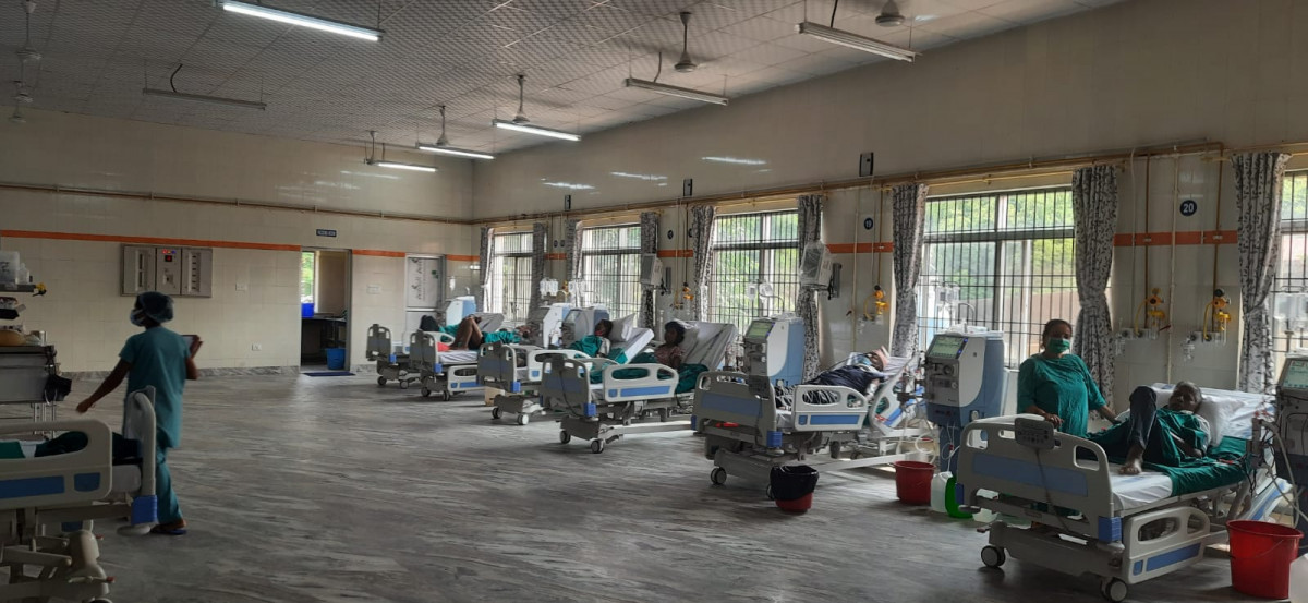 बिपी प्रतिष्ठानमा १८ वर्षपछि थपियो नयाँ डायलाइसिस मेसिन