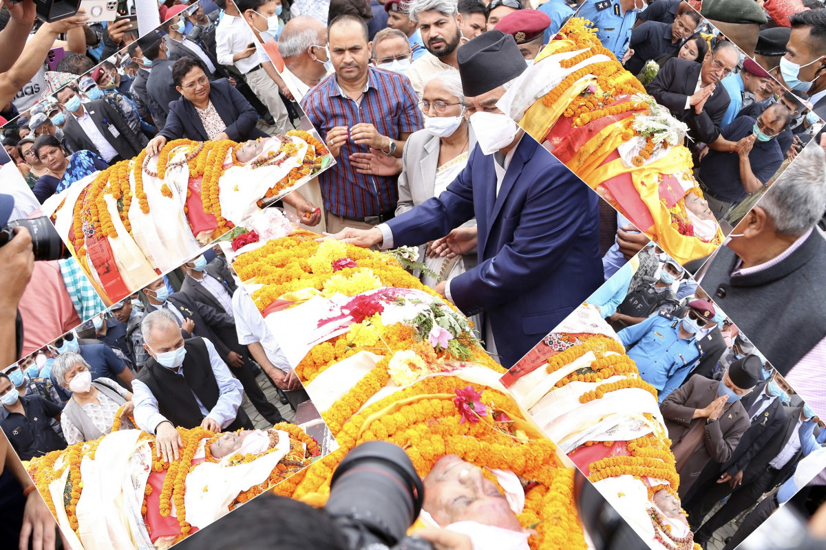 प्रदीप गिरिलाई श्रद्धाञ्जली दिन नेताहरु सानेपामा