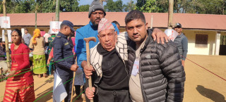 एक सय दुई वर्षीय लामिछानेद्वारा मतदान