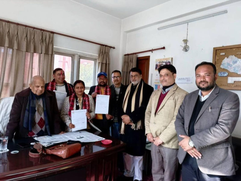 मनोनयन गरिएको पत्र प्रदान - शुभकामना