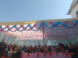 माओवादी केन्द्रका अध्यक्ष दाहाल - शालिक अनावरण कार्यक्रममा