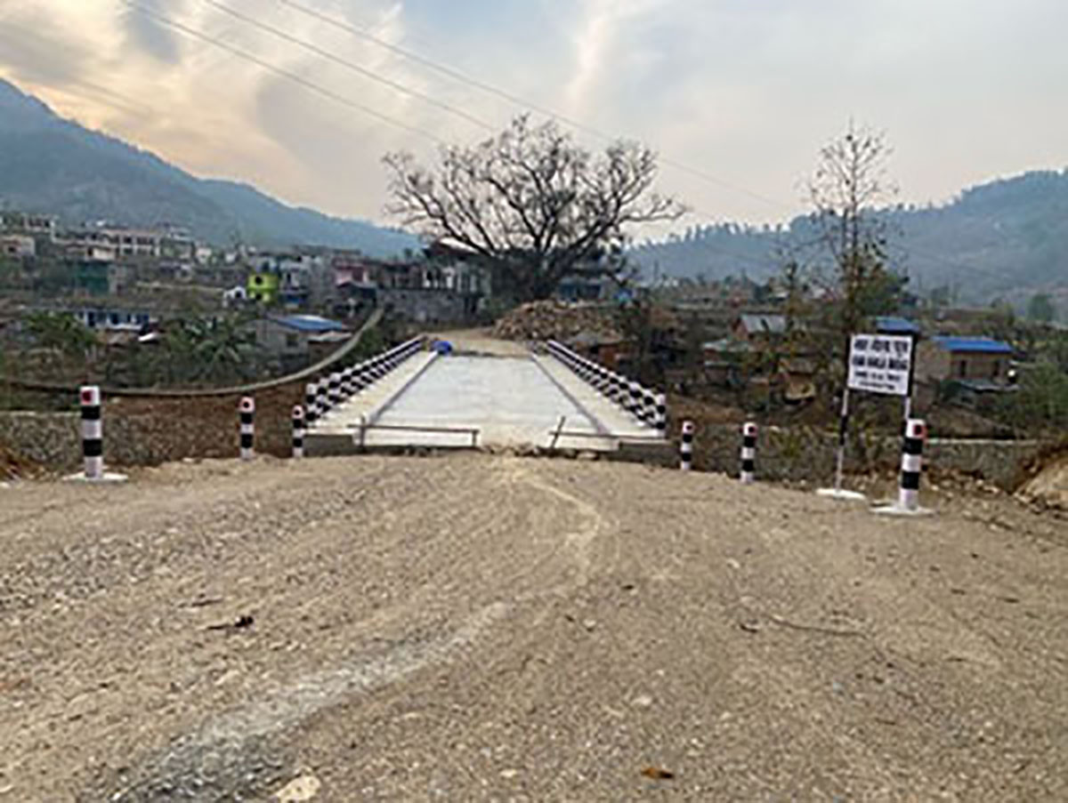 सम्झौताको सात महिना अगावै पुल निर्माण