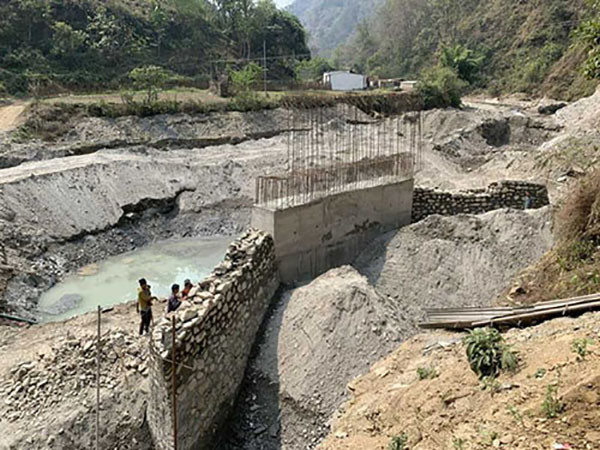 दिउली खोलामा पुल निर्माण सुरु