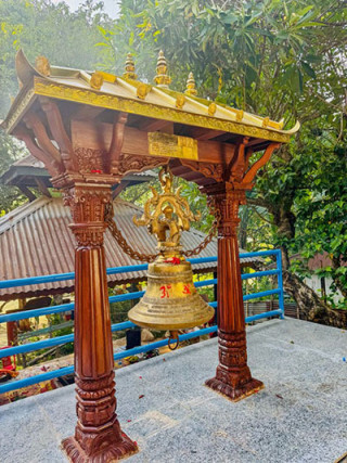 मनकामना धाममा दुई सय १६ किलोको घण्टी