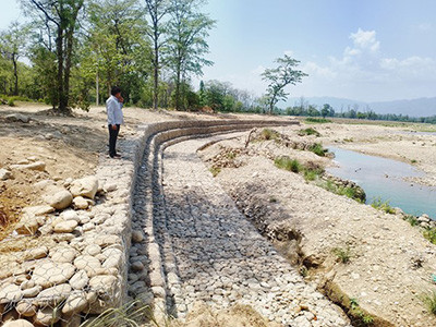 झिझरी खोलामा तटबन्ध