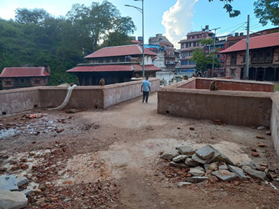 करिब एक वर्षपछि बन्यो गौरीघाट पुल