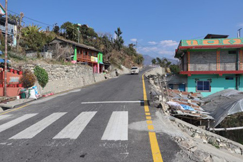 म्याग्दीको घतानमा लक्ष्यअघि नै सडक स्तरोन्नती