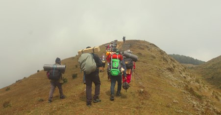 मनोरम दृश्य एकै यात्रामा अवलोकन गर्न सकिने भोजपुरको मुन्दुम पदमार्ग