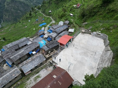 मङ्गलेखानीमा खेलमैदान निर्माण